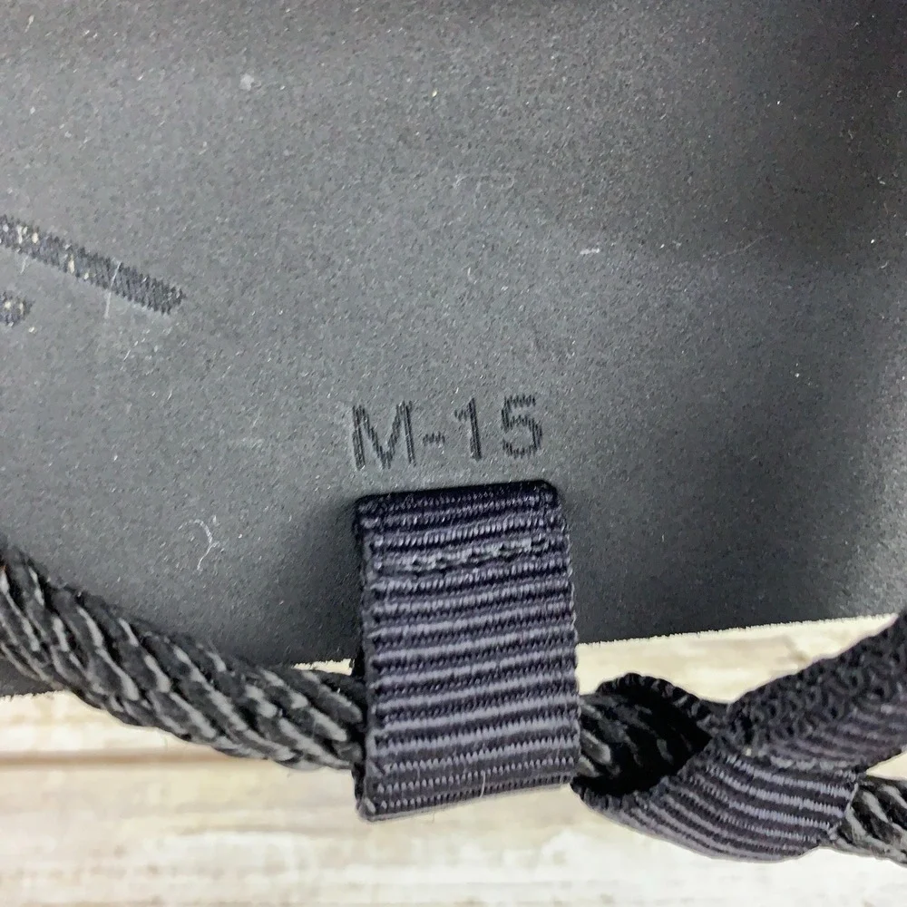 Combat Flip Flops Overland Adventure Rope Sandals Mens Sz 15 Black Shoes
